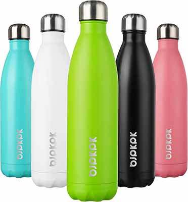 BJPKPK Stainless Steel Sports Water Bottle