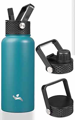 Konokyo Insulated Water Bottle with Straw