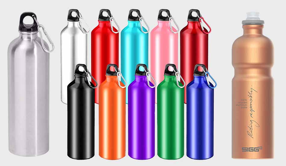 Aluminum bicycle water bottles