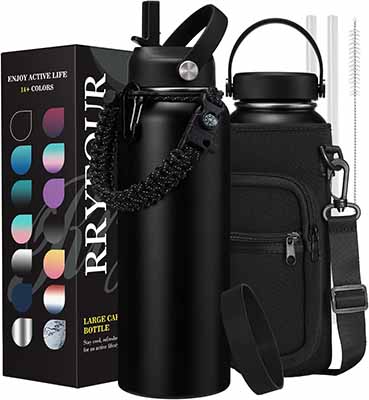 RRYFOUR 40oz Stainless Steel Water Bottle