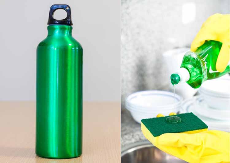 Are metal water bottles dishwasher safe for human