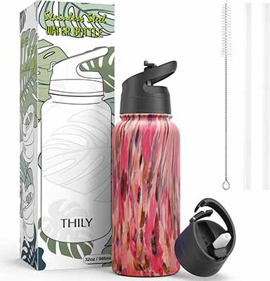 THILY Stainless Steel Water Bottle