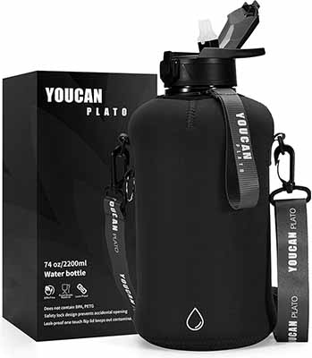 YOUCAN PLATO Half Gallon Water Bottle