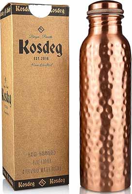 Kosdeg Copper Water Bottle