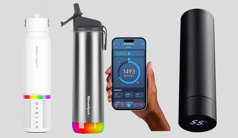 Smart stainless steel water bottle