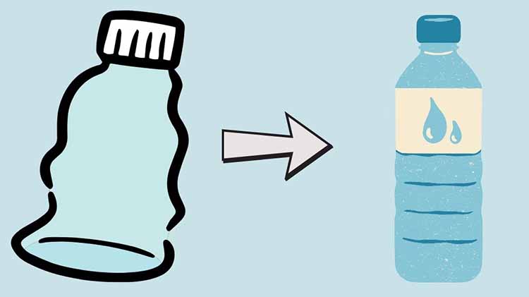 How to fix dented aluminum water bottle easily