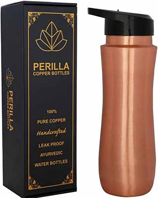 Perilla Home Copper Bottle With Sipper