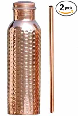 Taluka With T Logo Copper Water Bottle
