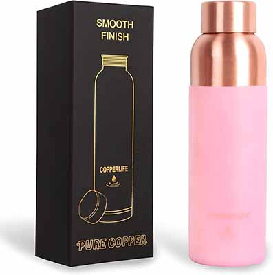COPPER LIFE Pure Copper Water Bottle