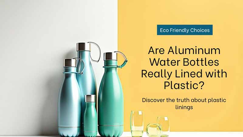 Are aluminum water bottles lined with plastic