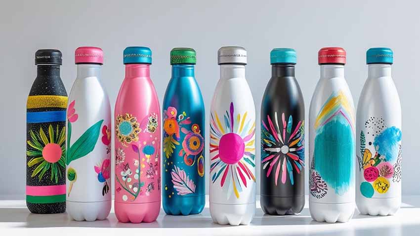 How to decorate aluminum water bottles