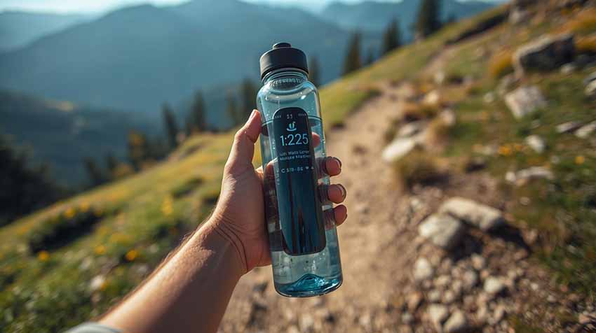 Why do hikers prefer smart water bottles