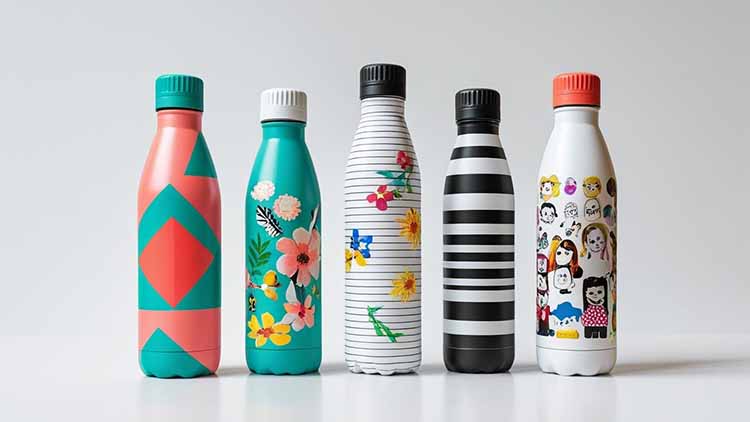 how do you decorate aluminum water bottle